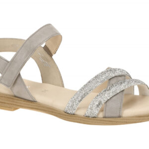 Gabor 85.501.12 grau - Riemchen Sandale f?r Damen