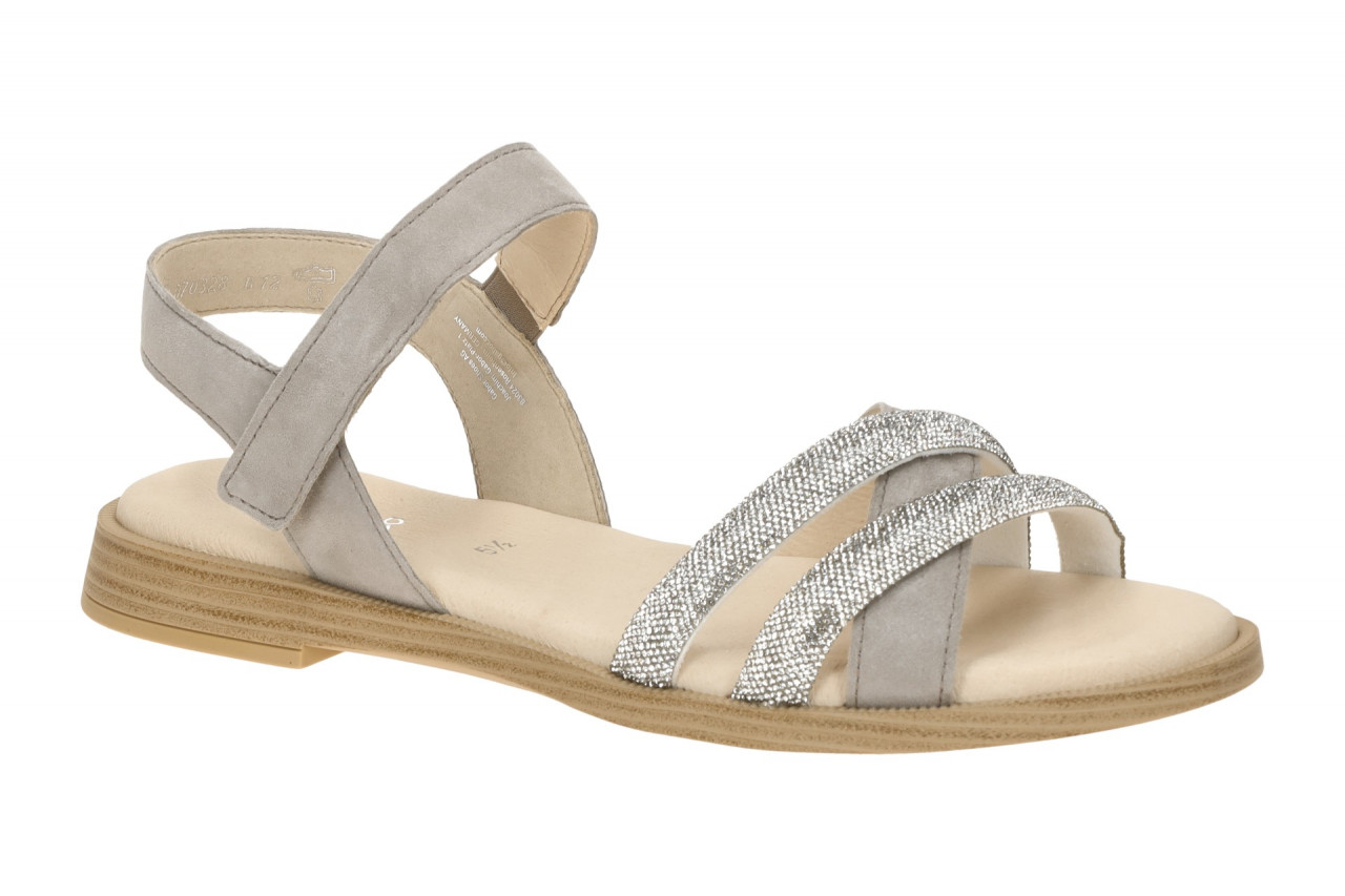 Gabor 85.501.12 grau - Riemchen Sandale f?r Damen 1 Gabor 85.501.12 grau - Riemchen Sandale f?r Damen
