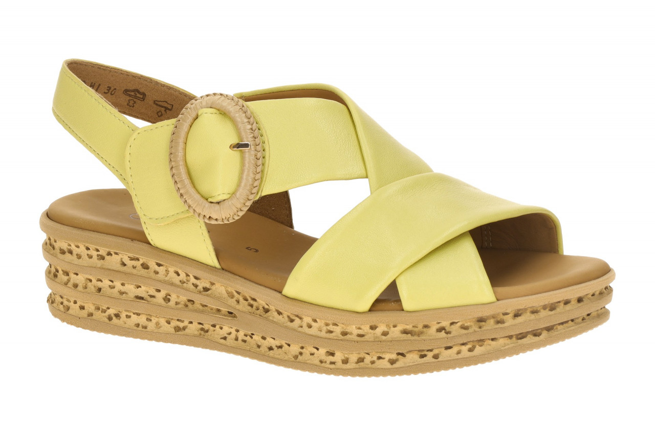 Gabor 84.556.23 gelb - Riemchen Sandale f?r Damen 1 Gabor 84.556.23 gelb - Riemchen Sandale f?r Damen