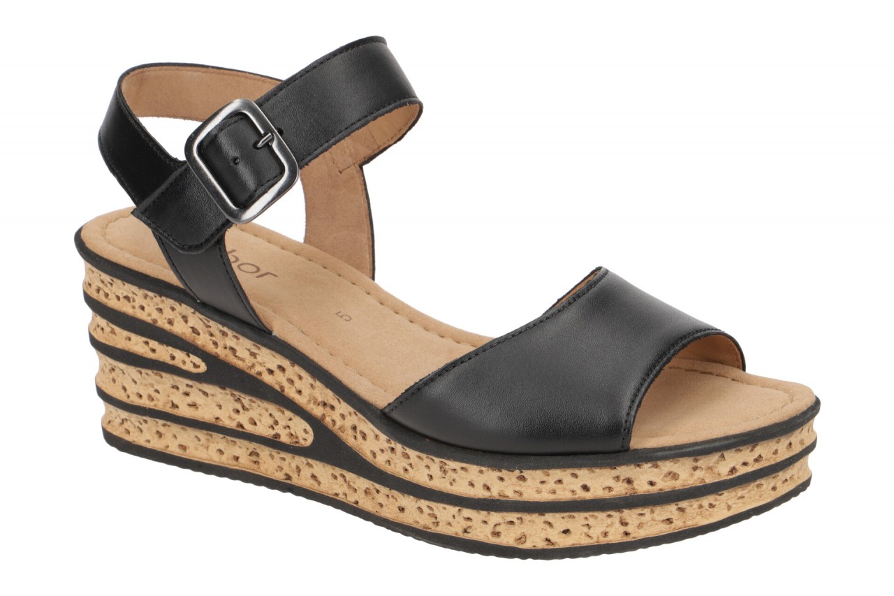 Gabor 84.651.27 schwarz - Riemchen Sandale f?r Damen 1 Gabor 84.651.27 schwarz - Riemchen Sandale f?r Damen