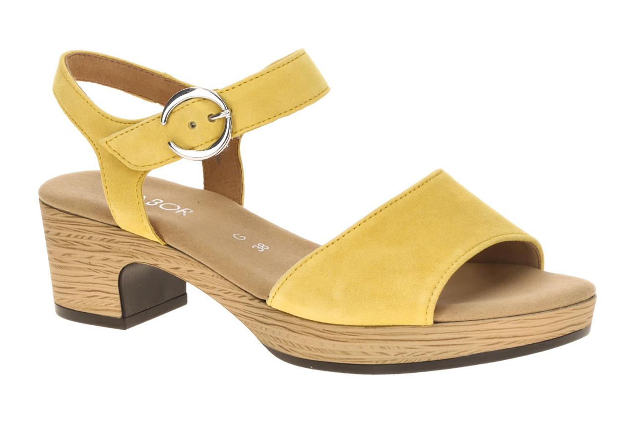 Gabor 82.071.32 gelb - Riemchen Sandale f?r Damen 1 Gabor 82.071.32 gelb - Riemchen Sandale f?r Damen