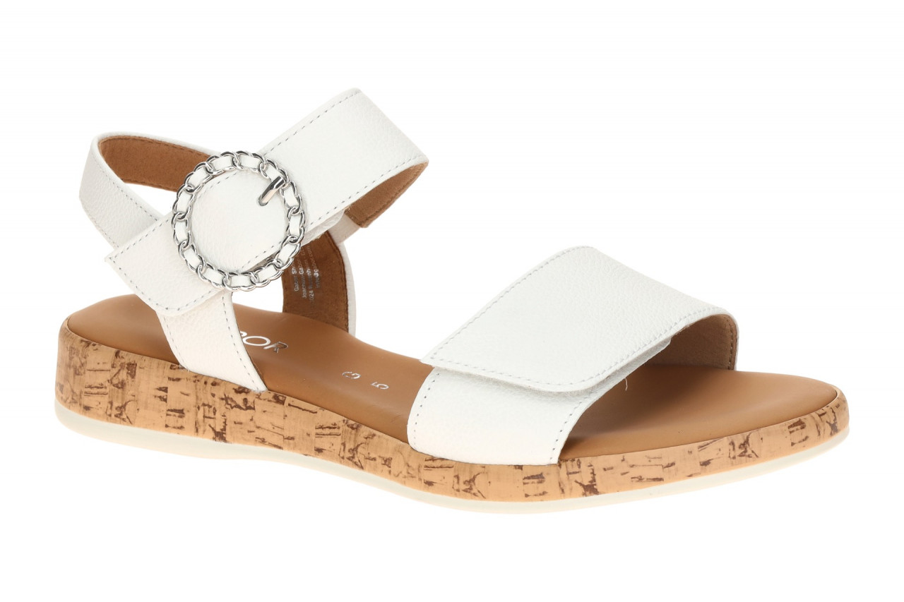 Gabor 82.734.50 wei? - Riemchen Sandale f?r Damen 1 Gabor 82.734.50 wei? - Riemchen Sandale f?r Damen
