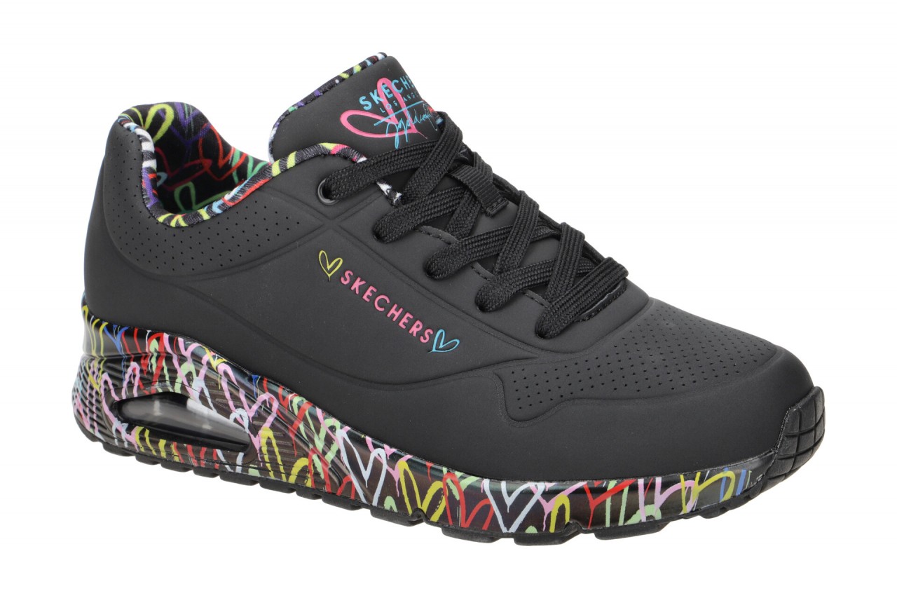 Skechers UNO 155506 BBK schwarz - sportliche Halbschuhe f?r Damen 1 Skechers UNO 155506 BBK schwarz - sportliche Halbschuhe f?r Damen