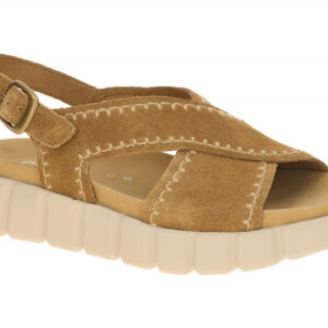 Gabor 82.891.44 hell-braun - Riemchen Sandale f?r Damen