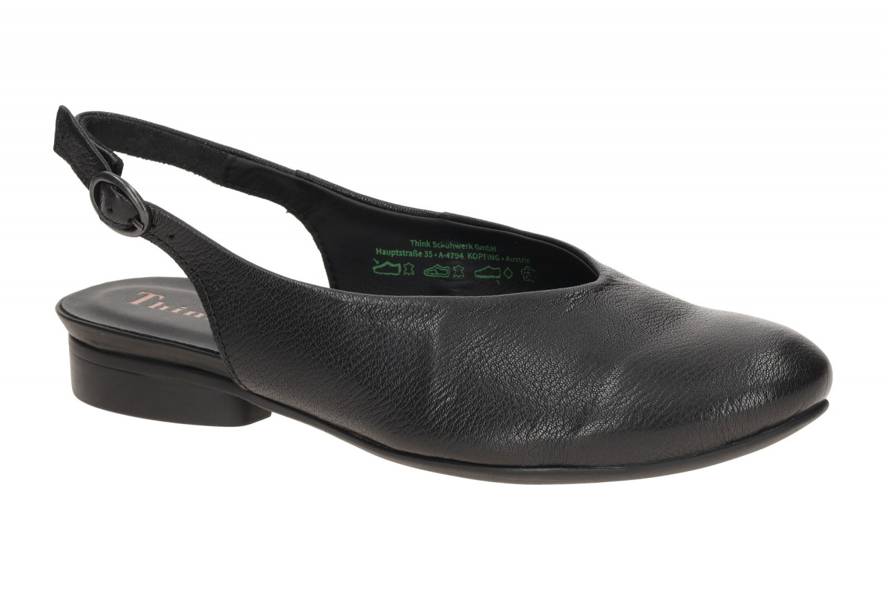 Think GUAD 2 3-000731-0000 schwarz - Sling Pumps f?r Damen 1 Think GUAD 2 3-000731-0000 schwarz - Sling Pumps f?r Damen