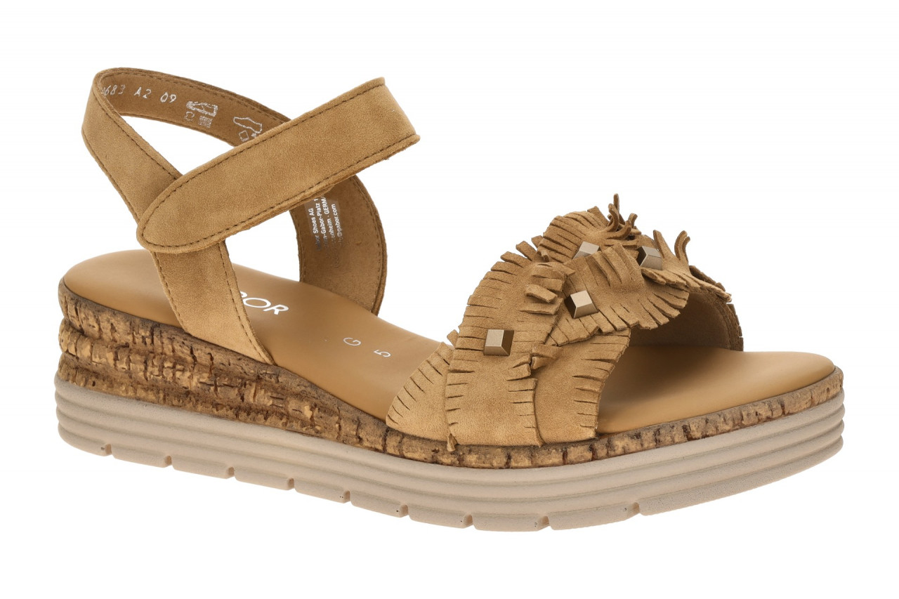Gabor 82.704.35 hell-braun - Riemchen Sandale f?r Damen 1 Gabor 82.704.35 hell-braun - Riemchen Sandale f?r Damen