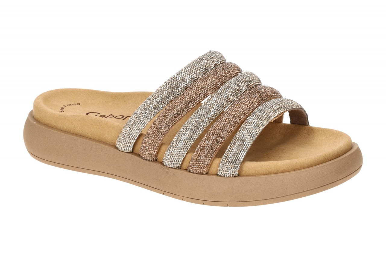 Gabor 83.752.82 gold - bequeme Pantolette f?r Damen 1 Gabor 83.752.82 gold - bequeme Pantolette f?r Damen