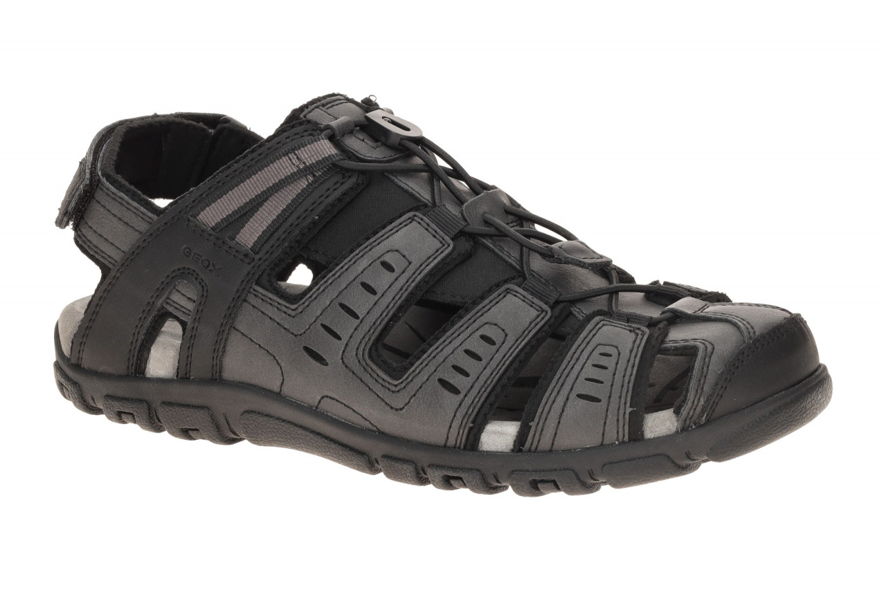Geox S.STRADA C U4524C000MEC9999 schwarz - Trekkingsandale f?r Herren 1 Geox S.STRADA C U4524C000MEC9999 schwarz - Trekkingsandale f?r Herren