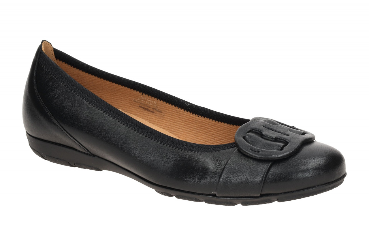 Gabor 84.163.27 schwarz - Ballerina - Halbschuhe - Slipper f?r Damen 1 Gabor 84.163.27 schwarz - Ballerina - Halbschuhe - Slipper f?r Damen