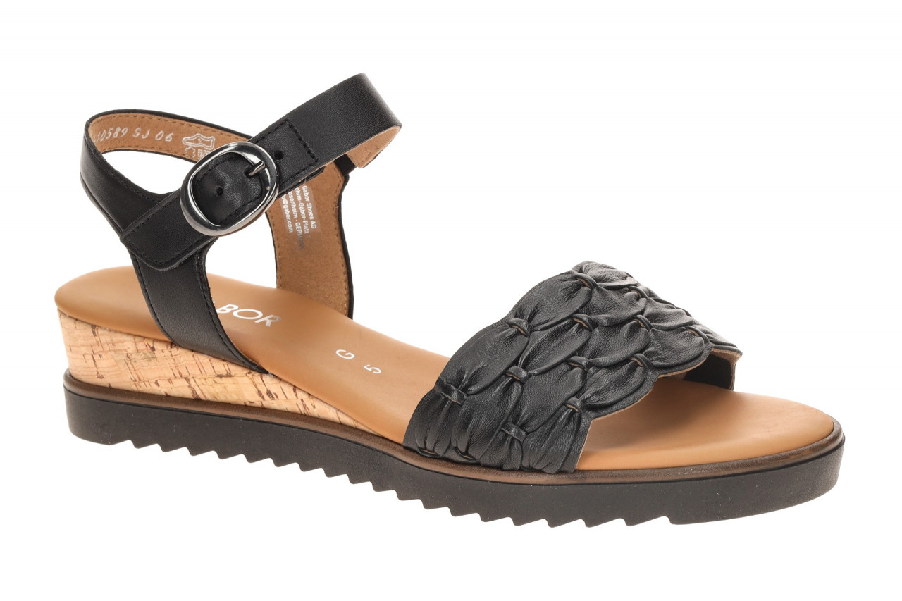Gabor 82.758.57 schwarz - Riemchen Sandale f?r Damen 1 Gabor 82.758.57 schwarz - Riemchen Sandale f?r Damen