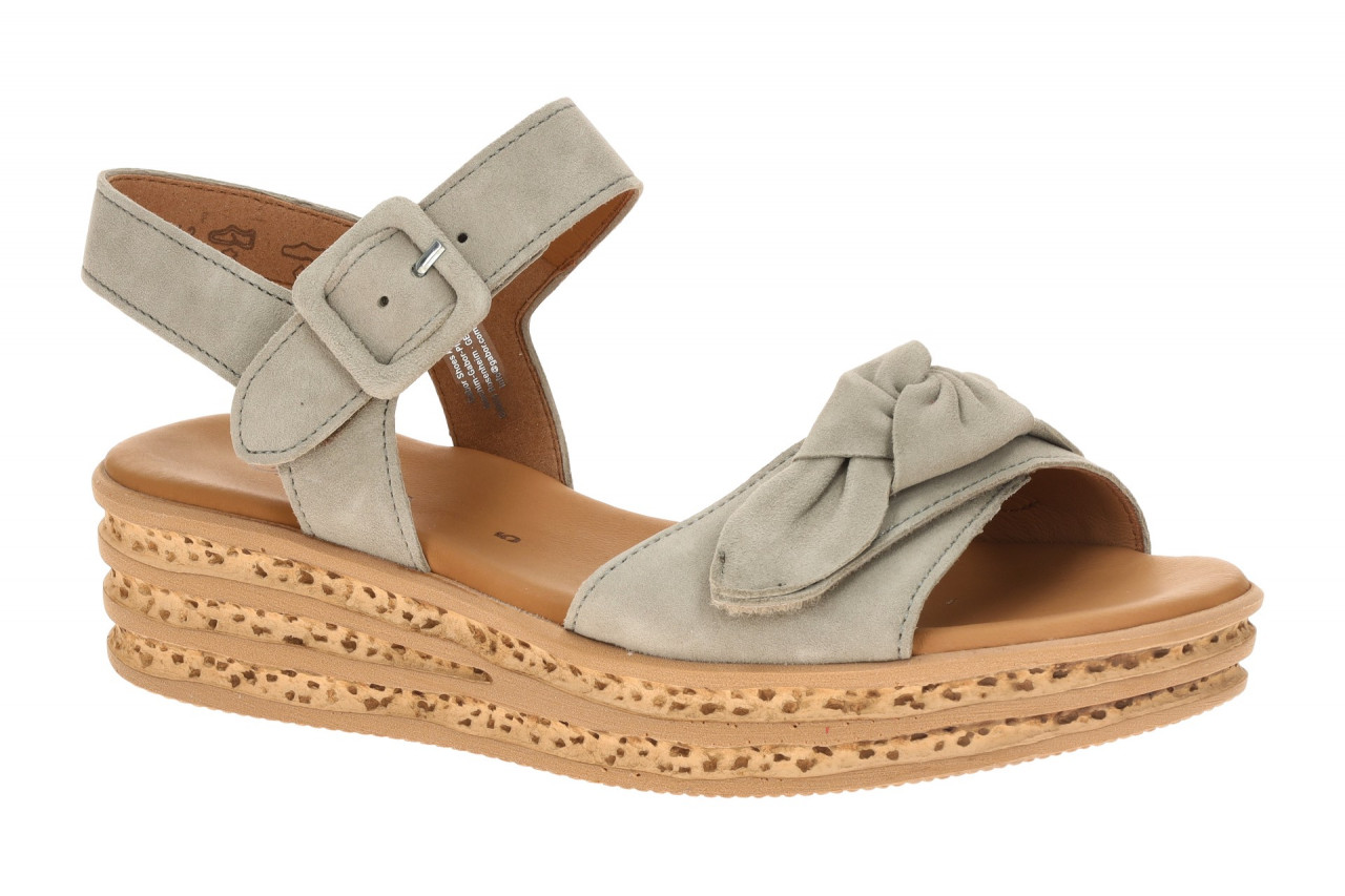 Gabor 84.553.11 gr?n - Riemchen Sandale f?r Damen 1 Gabor 84.553.11 gr?n - Riemchen Sandale f?r Damen