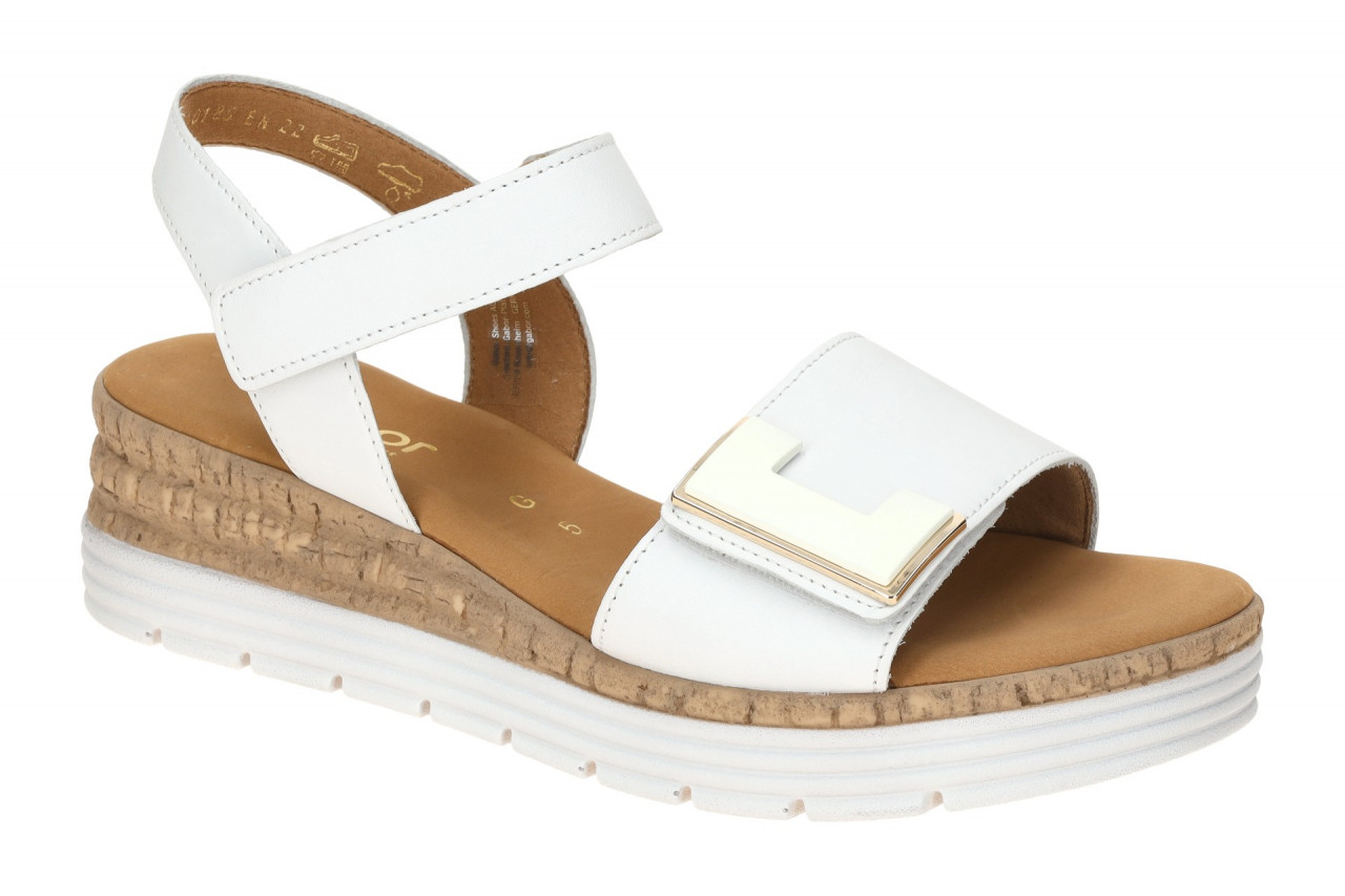 Gabor 82.700.50 wei? - Riemchen Sandale f?r Damen 1 Gabor 82.700.50 wei? - Riemchen Sandale f?r Damen