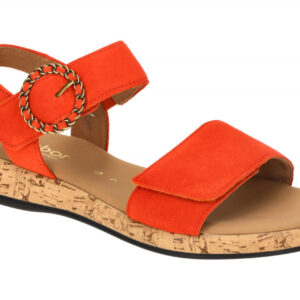 Gabor 62.734.23 orange - Riemchen Sandale f?r Damen