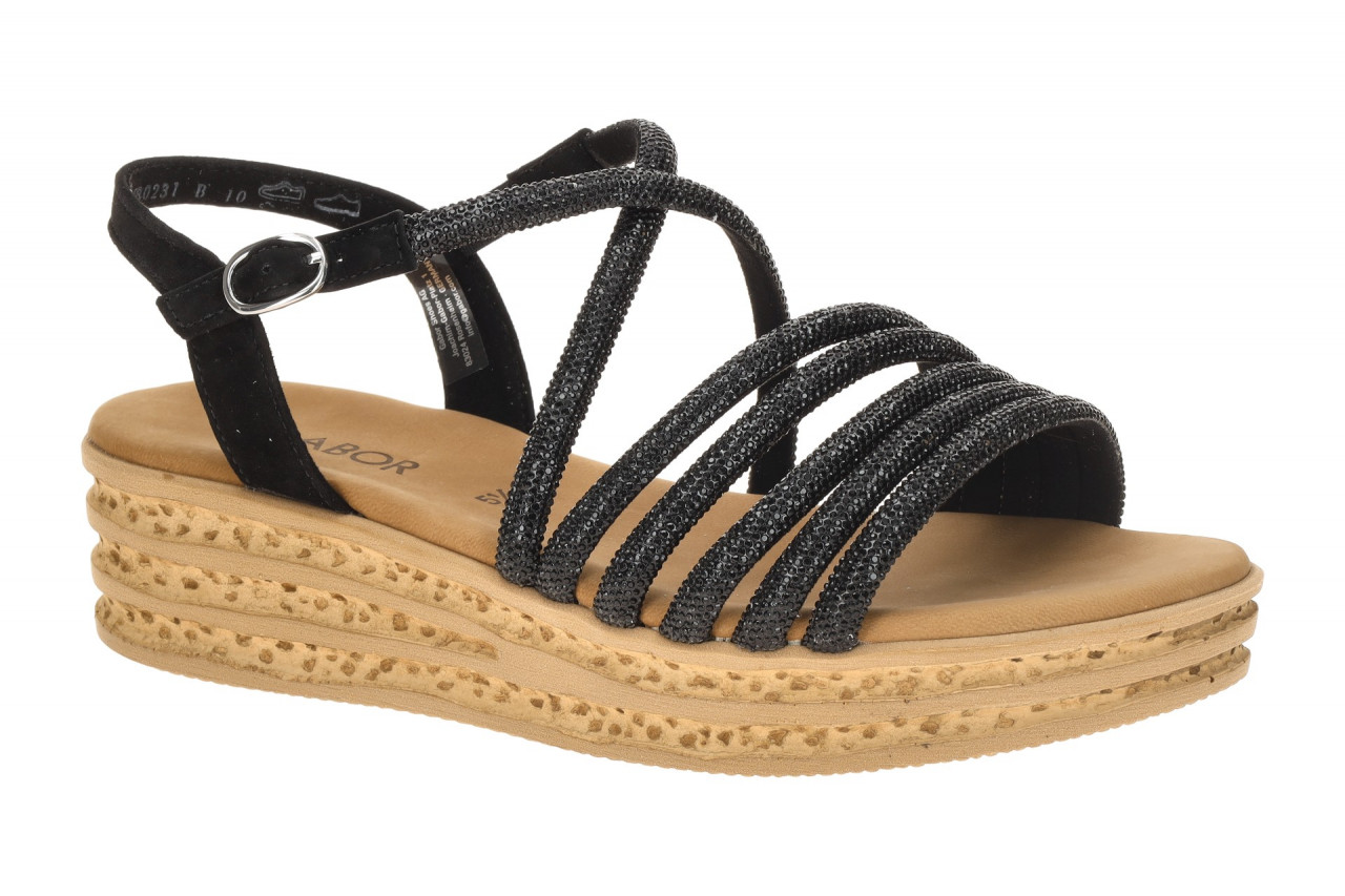 Gabor 84.555.87 schwarz - Riemchen Sandale f?r Damen 1 Gabor 84.555.87 schwarz - Riemchen Sandale f?r Damen