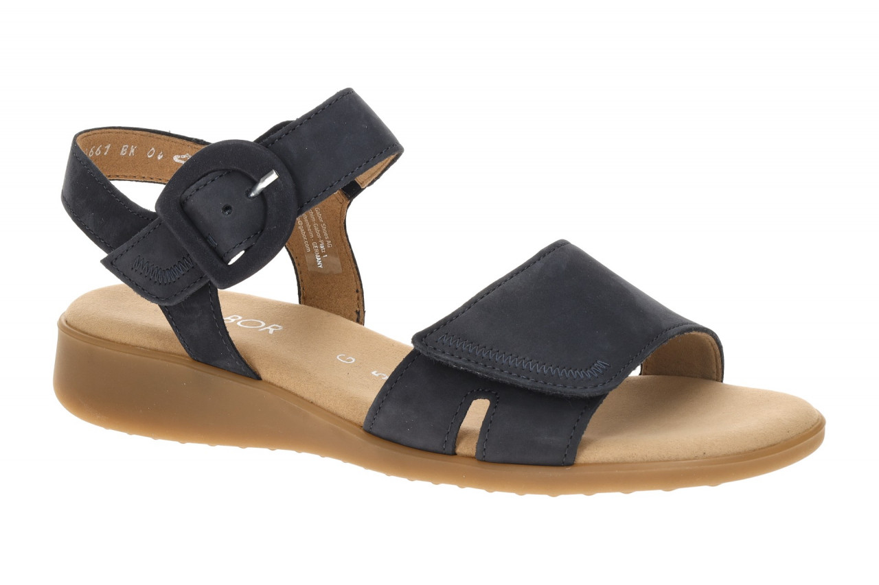 Gabor 82.802.36 blau - Riemchen Sandale f?r Damen 1 Gabor 82.802.36 blau - Riemchen Sandale f?r Damen