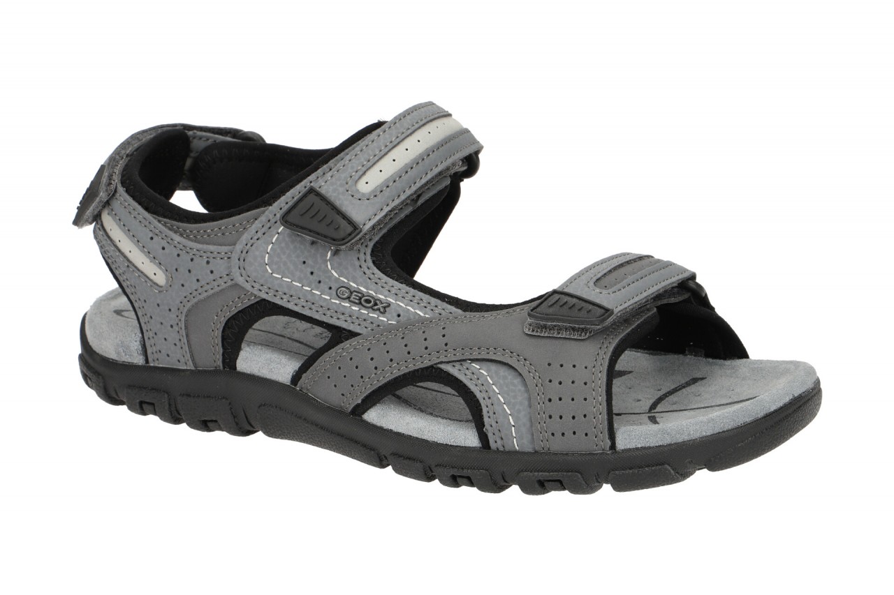 Geox STRADA U8224D 0BC50C9014 grau - sportliche Sandaletten f?r Herren 1 Geox STRADA U8224D 0BC50C9014 grau - sportliche Sandaletten f?r Herren