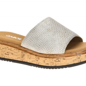 Gabor 82.740.61 grau - Pantolette f?r Damen