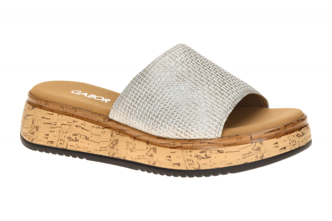 Gabor 82.740.61 grau - Pantolette f?r Damen 1 Gabor 82.740.61 grau - Pantolette f?r Damen