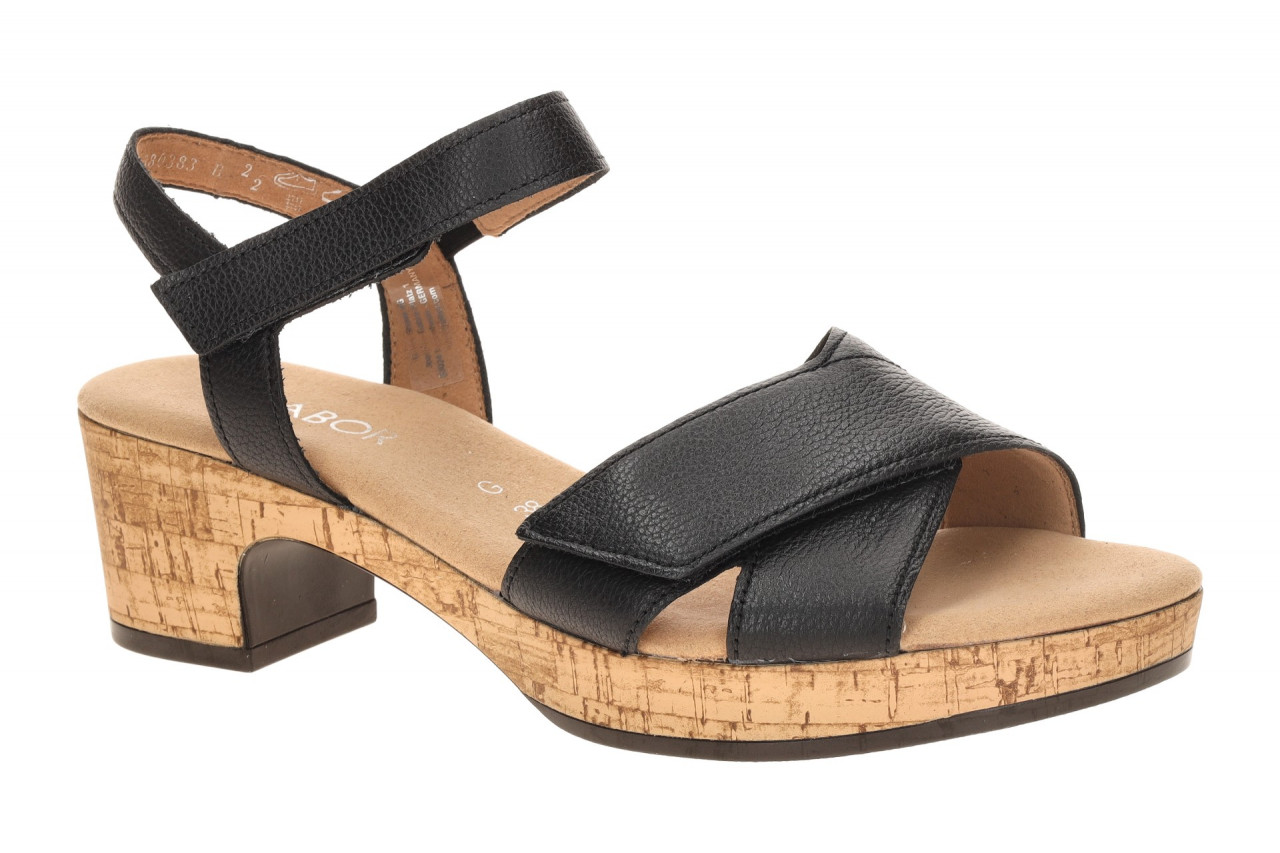 Gabor 82.072.57 schwarz - Riemchen Sandale f?r Damen 1 Gabor 82.072.57 schwarz - Riemchen Sandale f?r Damen