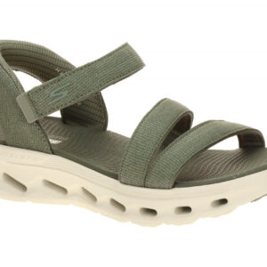 Skechers GO WALK GLIDE STEP 2.0 SANDAL 141269 OLV gr?n - Sandalette f?r Damen