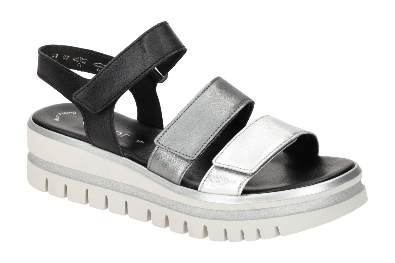 Gabor 84.620.61 grau - Riemchen Sandale f?r Damen 1 Gabor 84.620.61 grau - Riemchen Sandale f?r Damen