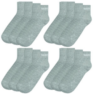 12 Paar Skechers Unisex Quarter Socken SK42017