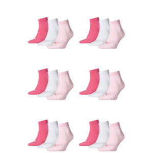 18 Paar Puma Unisex Quarter Socken Sneaker Gr. 35 - 49  für Damen Herren Füßling...