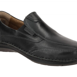 Josef Seibel Herrenschuhe 44967 859 100 NEW ANVERS 67 Slipper Schwarz Bequem ...