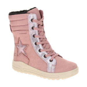 Ecco 722382 URBAN SNOW LACE UP KIDS Winterstiefel rosa wasserdicht, warmfutter