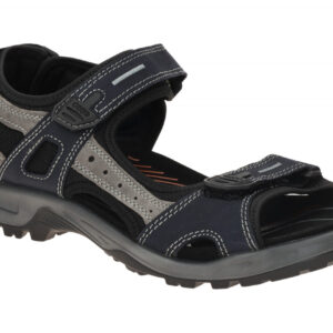 Ecco 06956402038 Herren Sandale Marine Blau Receptor Gummisohle Klettverschluss