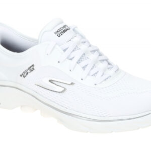 Skechers 125233 WBK GO WALK 7 - VALIN Damen Sneaker Wei? Textil Vegan