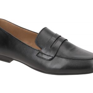 Gabor 85.213.27 elegante Slipper schwarz Glattleder Blockabsatz