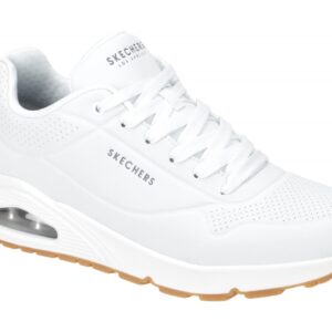 Skechers 52458 WHT Uno Stand On Air Herren Sneakers Wei? Memory Foam Light Sohle