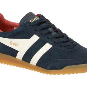 Gola CLB761AW Damen Sneaker - Navy/Offwhite/Coral - Velourleder/Suede Mix - H...
