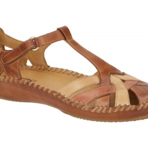 Pikolinos 655-0732C5 brandy-blush VALLARTA Damen Sandaletten Keilsandalen