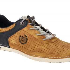 Bugatti Herren Slipper 321-ASG03-5050 Gelb Dunkelblau Easy Lace Vegan