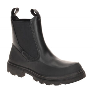 Ecco 21479351052 Damen Chelsea Boots Schwarz Glattleder Nubuk Gummisohle