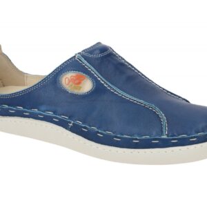 Eject 5846/1.006 Blue Herrenschuhe Slipper Echtleder Gummisohle