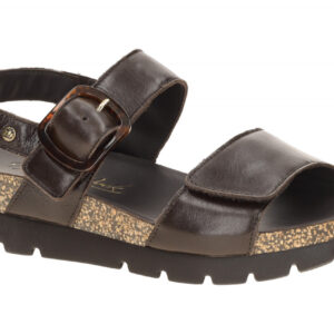 Panama Jack Sara B2 Damen Riemchen Sandale in Braun - Marron, Echtleder, Keil...