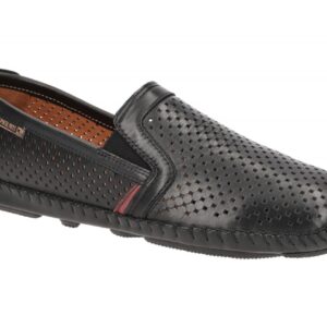 Pikolinos 09Z-3100 JEREZ Herren Slipper schwarz Echtleder bequeme Halbschuhe