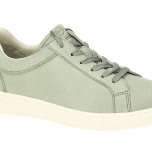 Tamaris Damen Sneaker 1-23780-42 771 Gr?n - Echtleder Textil Komfort Fu?bett