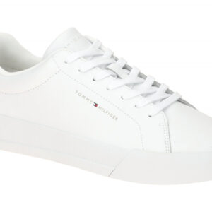 Tommy Hilfiger FM05367 YBS Herren Sneaker wei? - white Glattleder weich gepol...