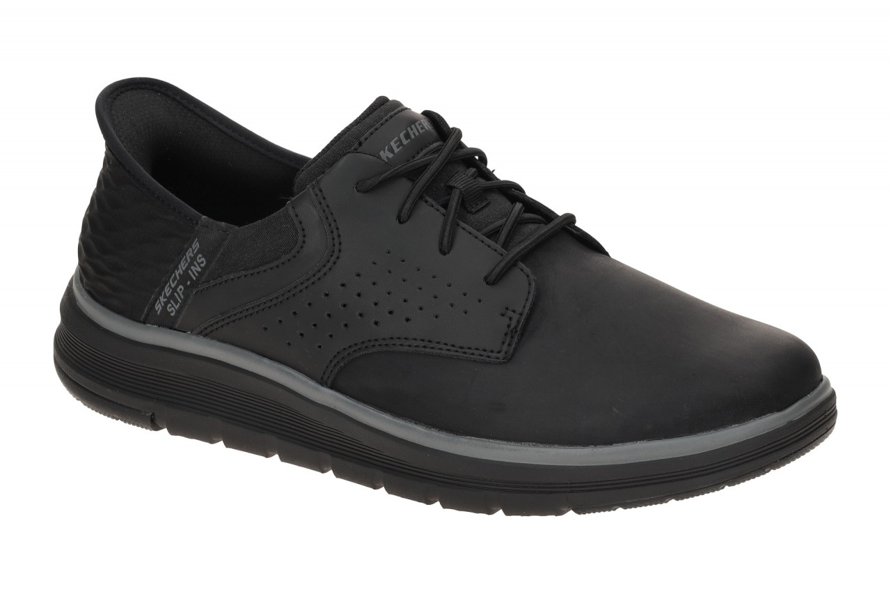 Skechers 205249 BLK Herren Slipper schwarz, Echtleder + Synthetik, Air Cooled... 1 Skechers 205249 BLK Herren Slipper schwarz, Echtleder + Synthetik, Air Cooled...