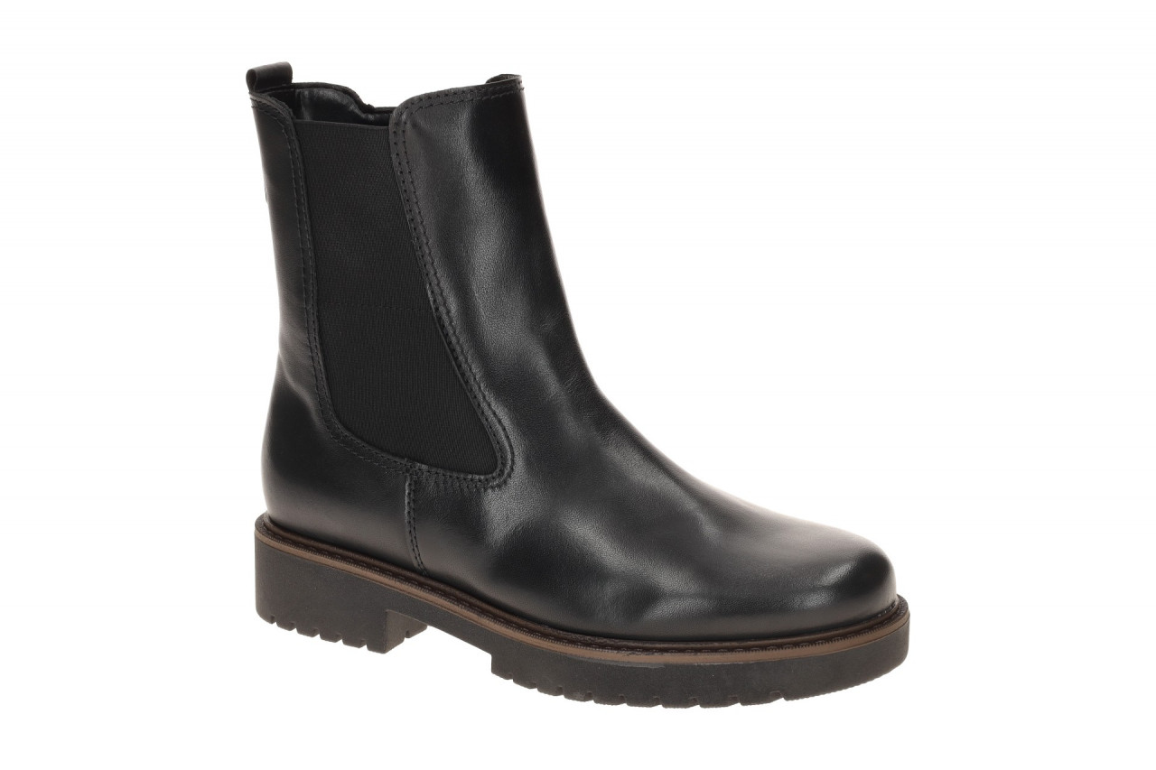 Gabor 72.731 Damen Stiefeletten Schwarz Glattleder Blockabsatz 1 Gabor 72.731 Damen Stiefeletten Schwarz Glattleder Blockabsatz