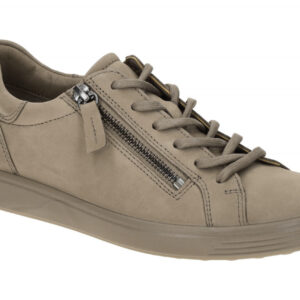 Ecco 490553 Soft 7 Side Zip Women Damenschuhe Taupe-Braun Nubuck