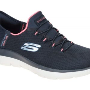Skechers 150123 NVPK Damen Sneaker Navy/Pink Hands Free Slip Ins - Mesh, Vegan