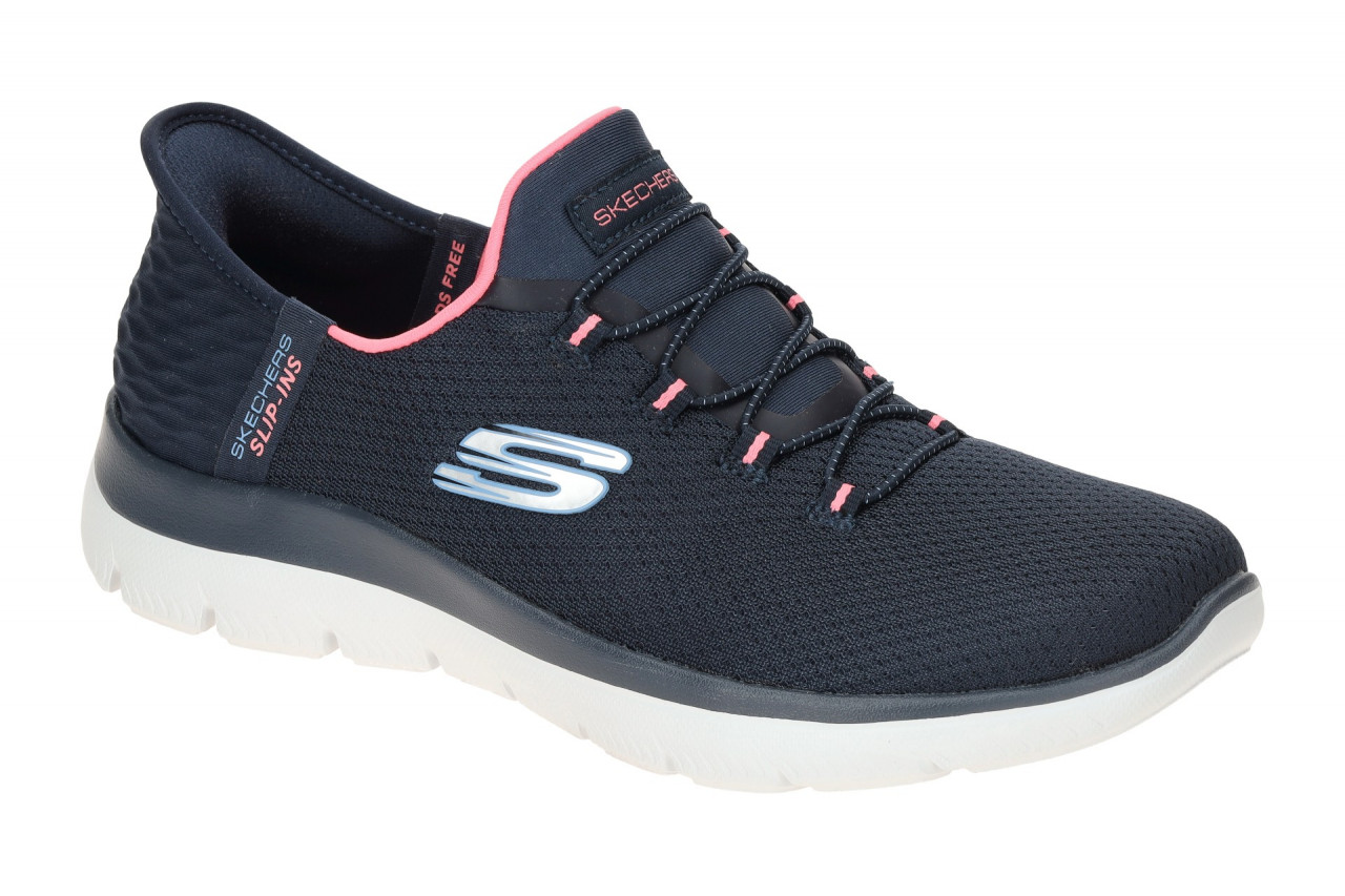 Skechers 150123 NVPK Damen Sneaker Navy/Pink Hands Free Slip Ins - Mesh, Vegan 1 Skechers 150123 NVPK Damen Sneaker Navy/Pink Hands Free Slip Ins - Mesh, Vegan