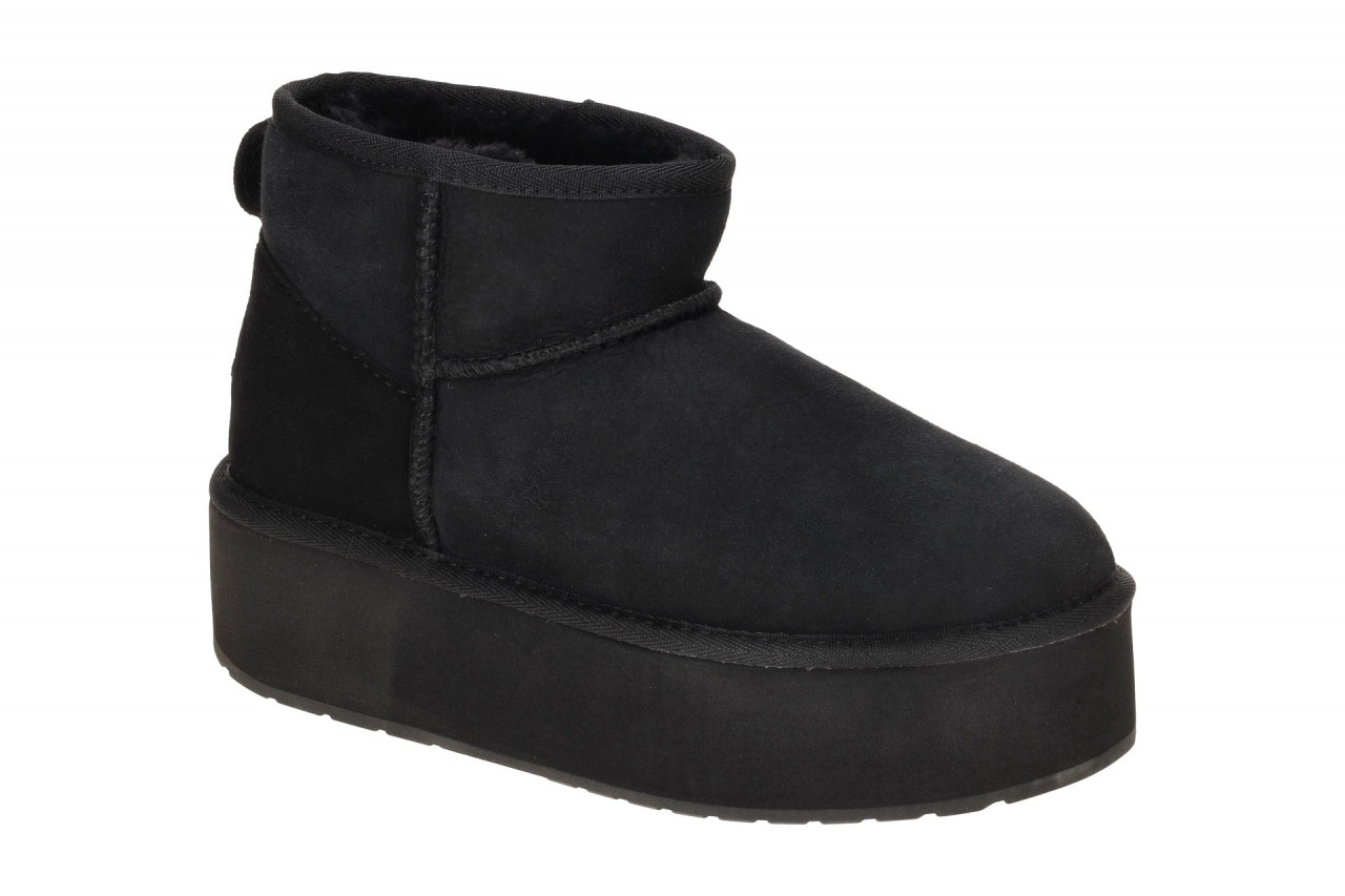 EMU W13082 BLAK Winterstiefelette Damen Stinger Micro Flatform Schwarz Leder ... 1 EMU W13082 BLAK Winterstiefelette Damen Stinger Micro Flatform Schwarz Leder ...