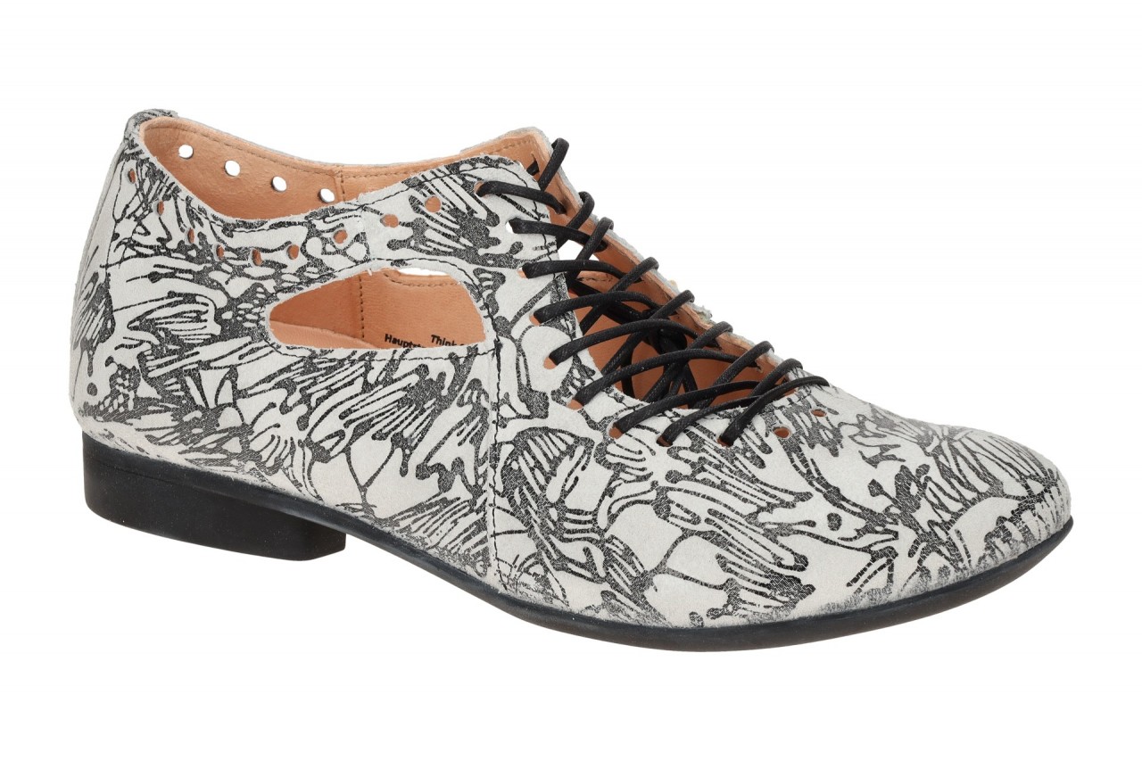 Think 000565 GUAD2 Damenschuhe elegante Schn?r-Halbschuhe Grau bianco/kombi 1 Think 000565 GUAD2 Damenschuhe elegante Schn?r-Halbschuhe Grau bianco/kombi