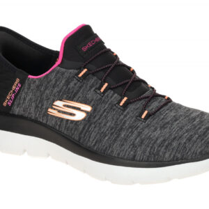 Skechers 149937 BKMT Hands-Free Sneaker Grau Black/Multi Vegan Memory Foam